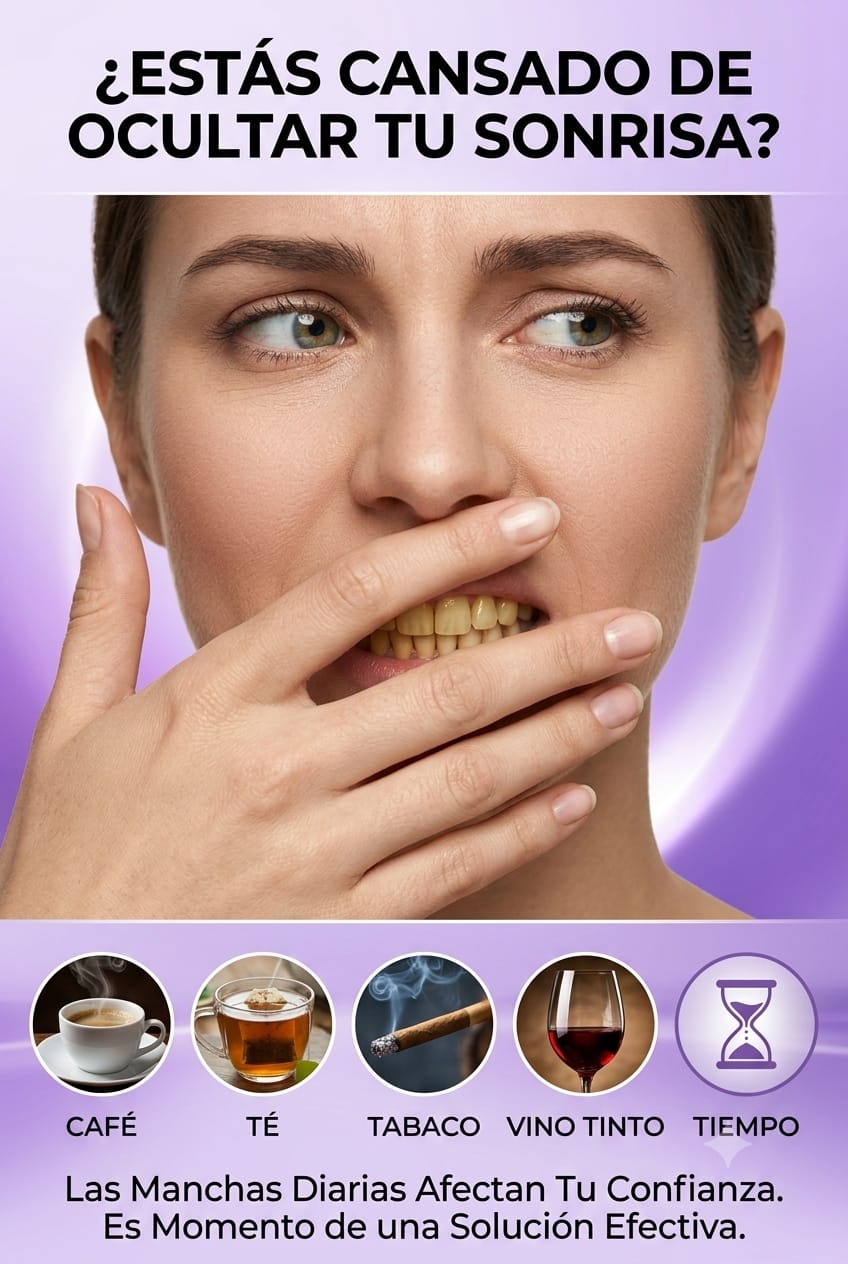 Blanqueador dental para sonrisa mas blanca y brillante
